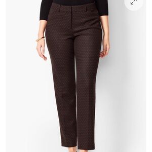 Talbots Hampshire Ankle Pant - Red Dot